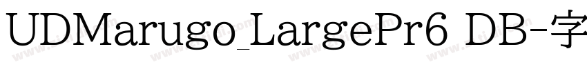 UDMarugo_LargePr6 DB字体转换